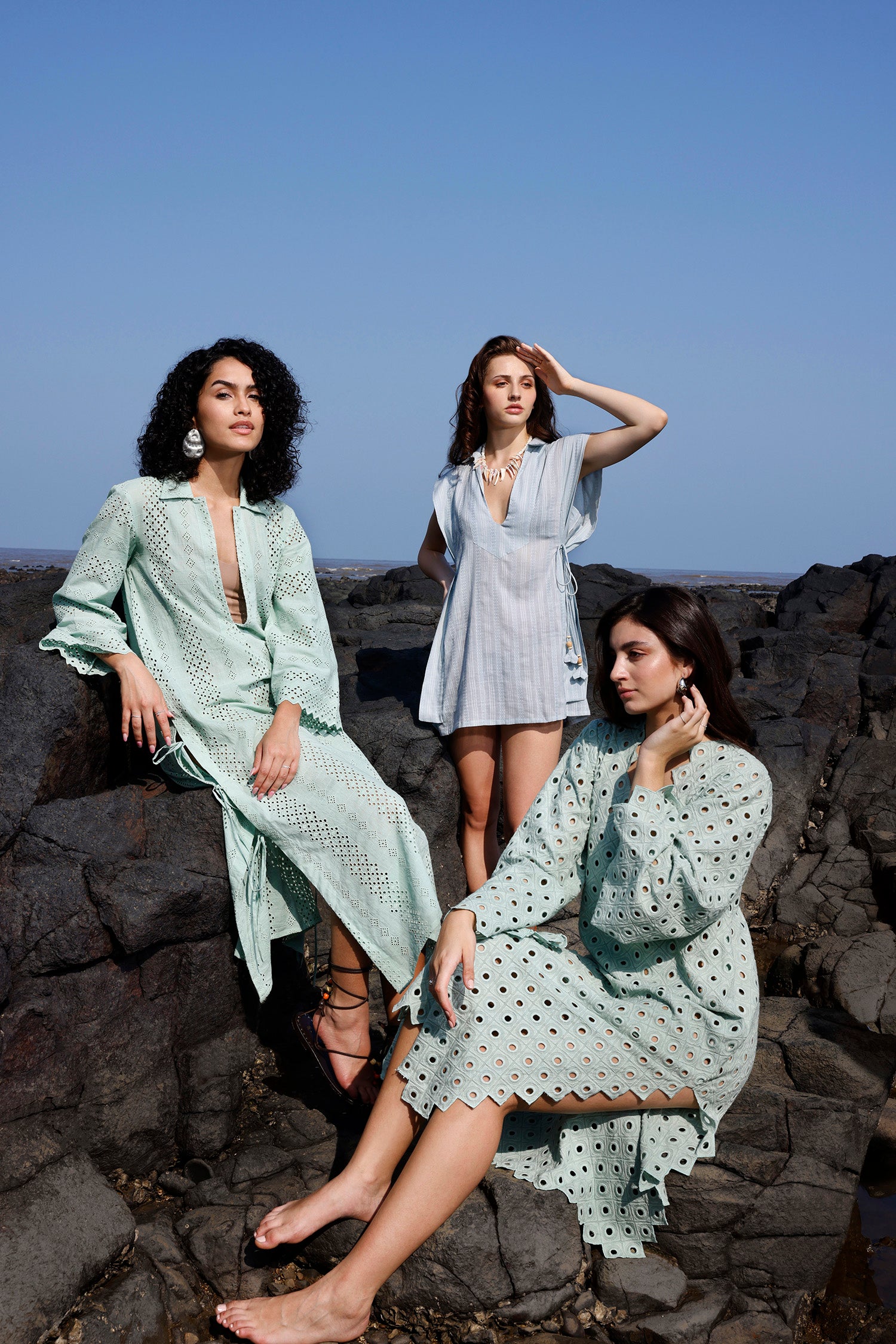 Spring Eyelet Kaftan