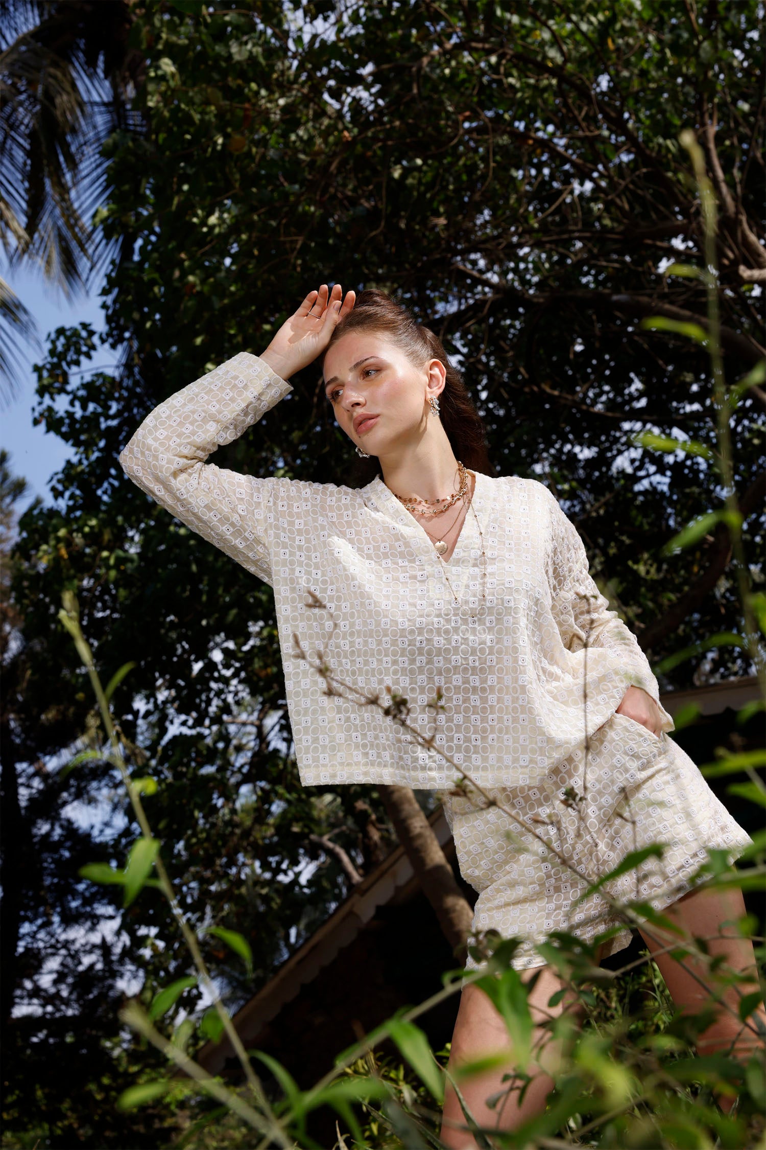 Blouse - bon état doré Claudie Pierlot | La Redoute Blouse - bon état doré Claudie Pierlot | La Redoute